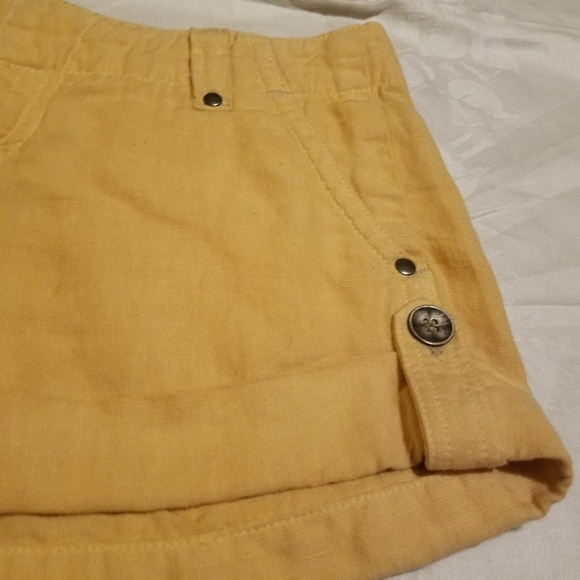 Yellow Women's Shorts - Picture 3 of 4